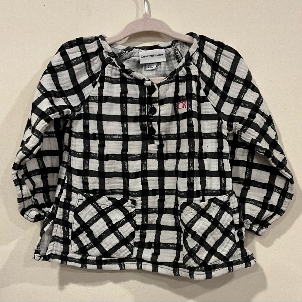 Calvin Klein Girls Tunic Top. 18 months